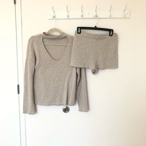 Zara sweater and shorts set